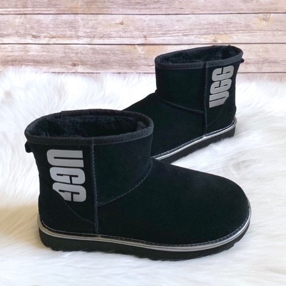UGG Shoes - UGG Classic Mini UGG Rubber Logo Boots